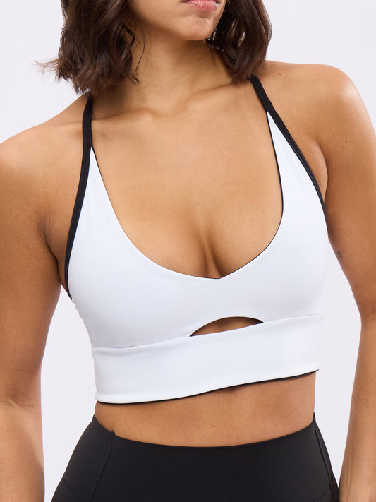Reversible Nubre Crop - Onyx Black and White