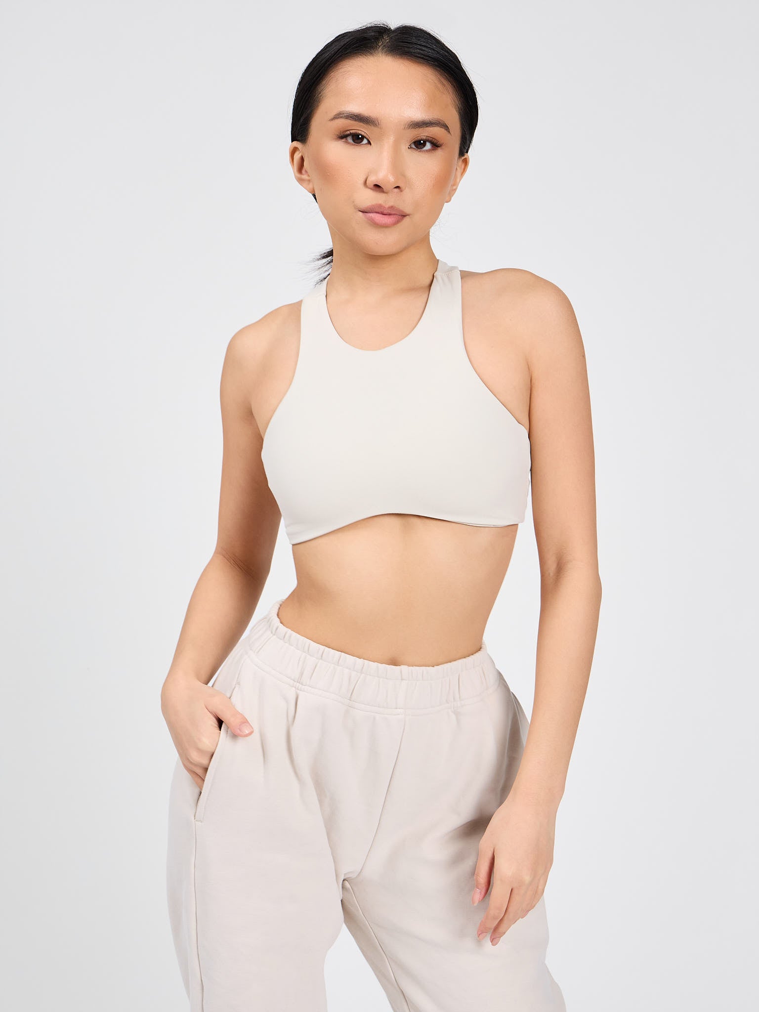 Curve Sports Bra - Bone