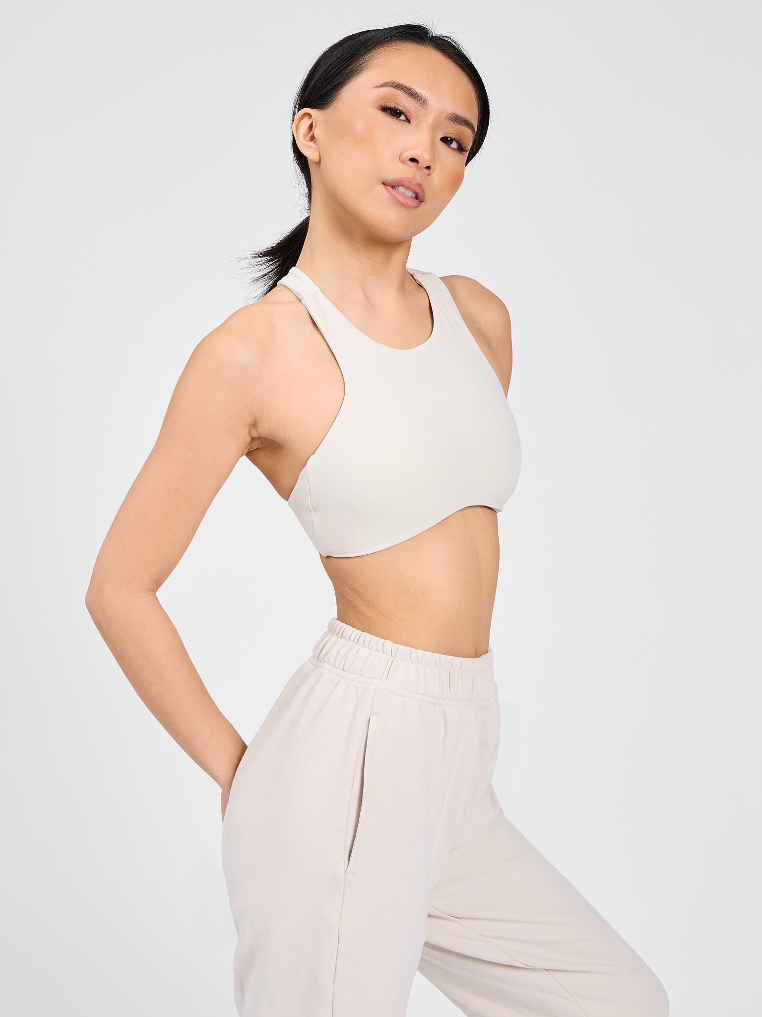 Curve Sports Bra - Bone