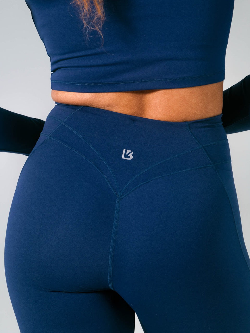 Airbrush Pocket Legging - Baked Blue