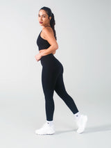 Thumbnail 4 of Airbrush Pocket Legging - Onyx Black, 4 of 6