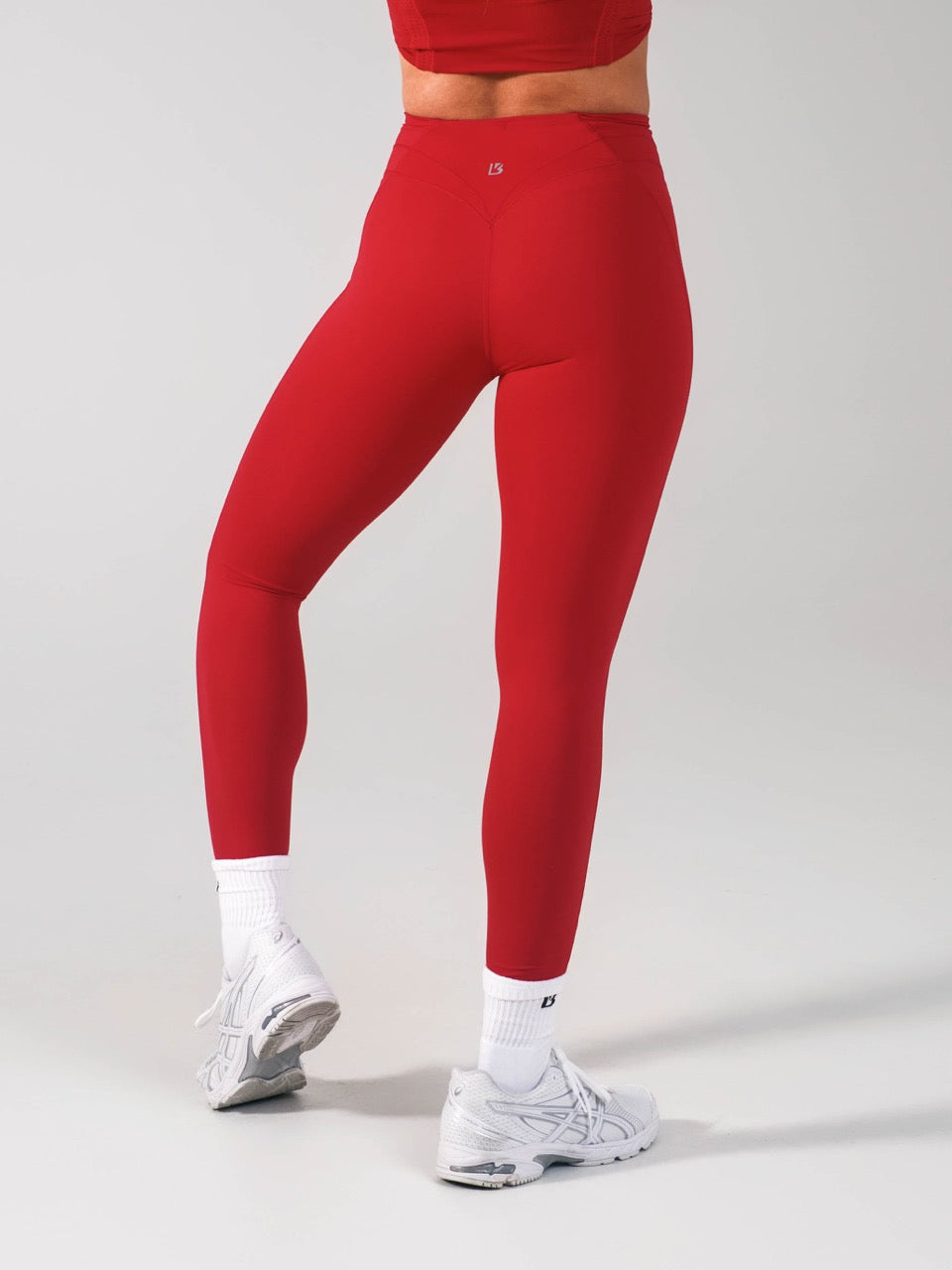 Airbrush Pocket Legging - Lipstick Red