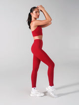 Thumbnail 3 of Airbrush Pocket Legging - Lipstick Red, 3 of 6