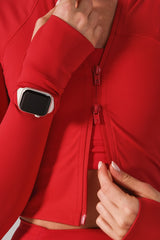 Thumbnail 7 of Phantom Waist Jacket - Lipstick Red, 7 of 7