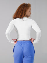 Thumbnail 5 of Halo Long Sleeve Baby Tee - White, 5 of 5