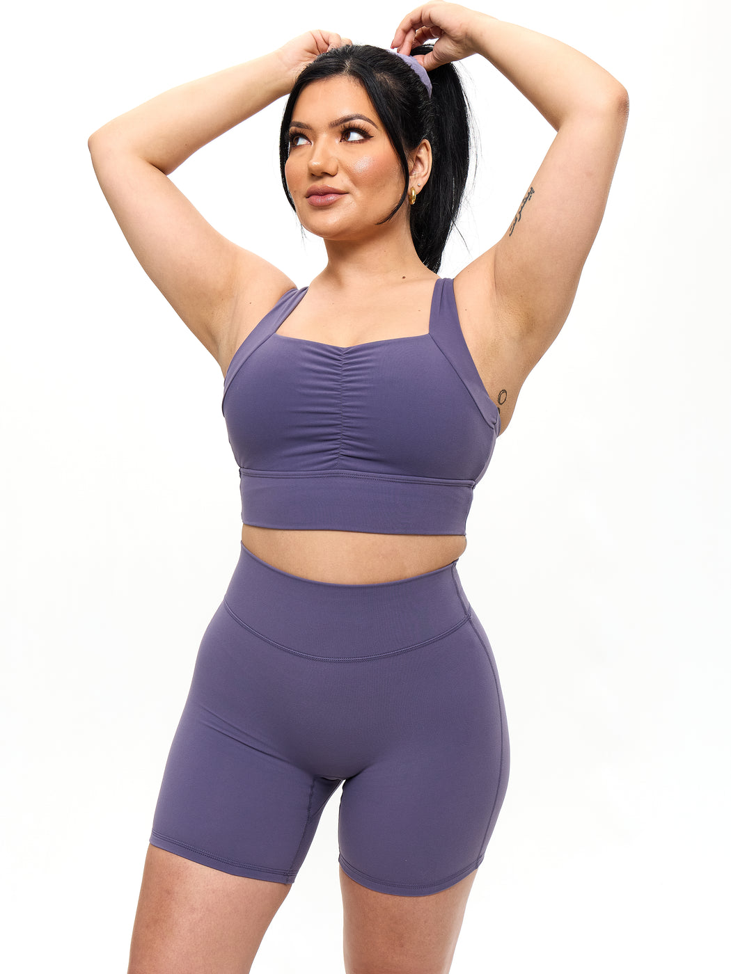 Bloom Sports Bra - Shadow Berry