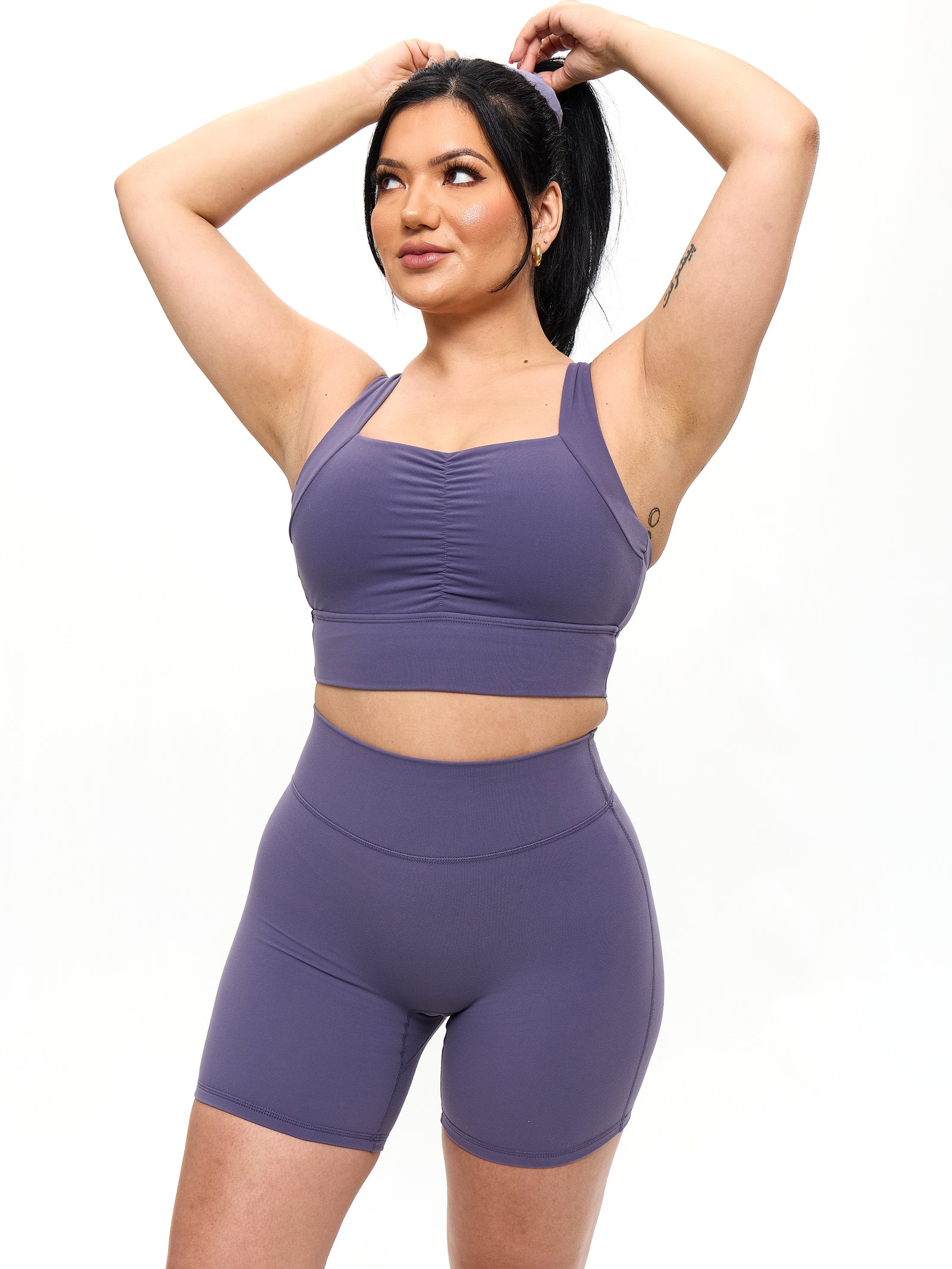 Bloom Sports Bra - Shadow Berry