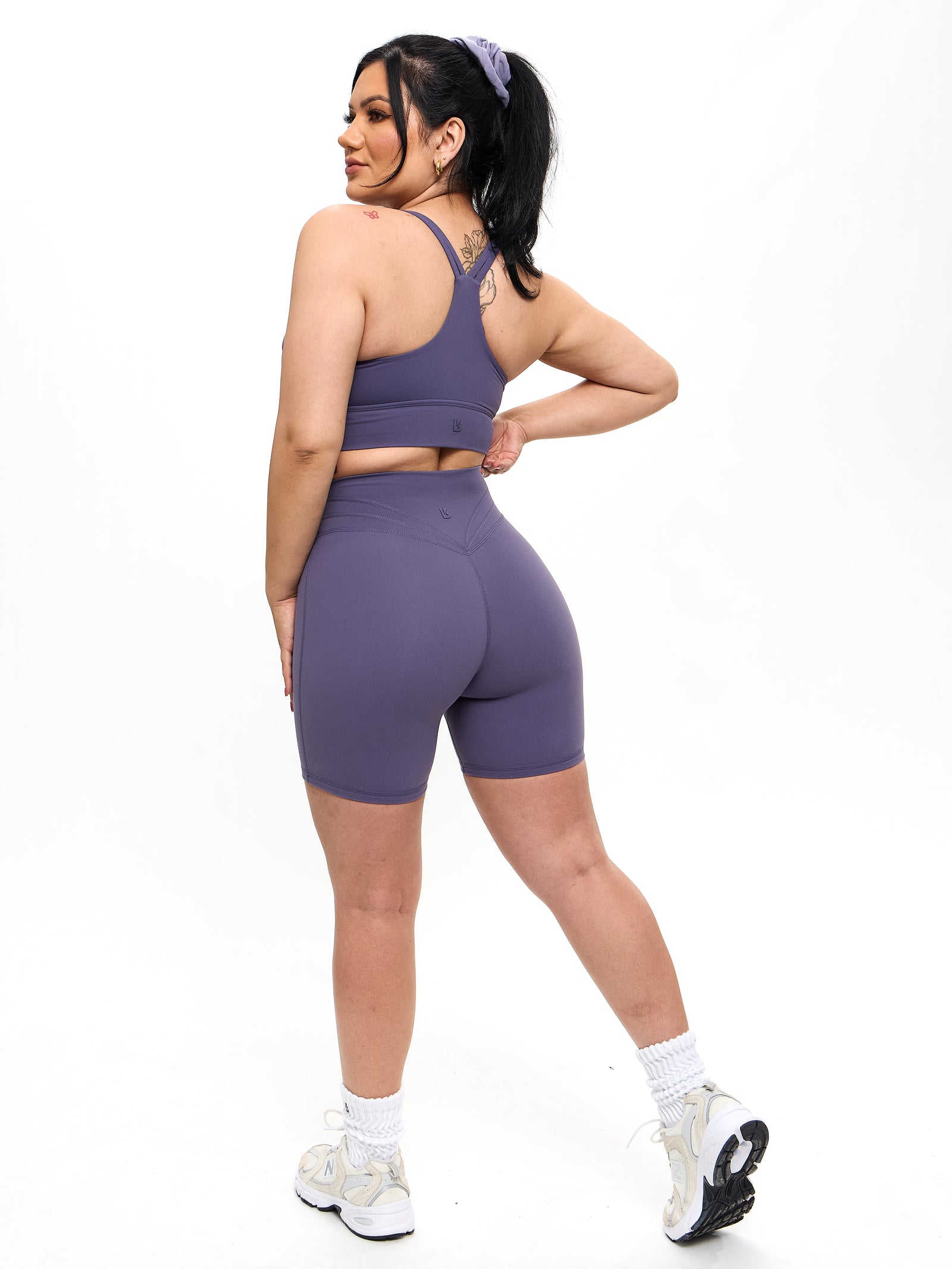 Bloom Sports Bra - Shadow Berry