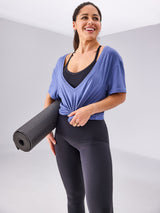 Thumbnail 1 of V Neck Pump Cover - Denim Blue, 1 of 8