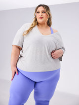 Thumbnail 1 of V Neck Pump Cover - Heather Grey, 1 of 8