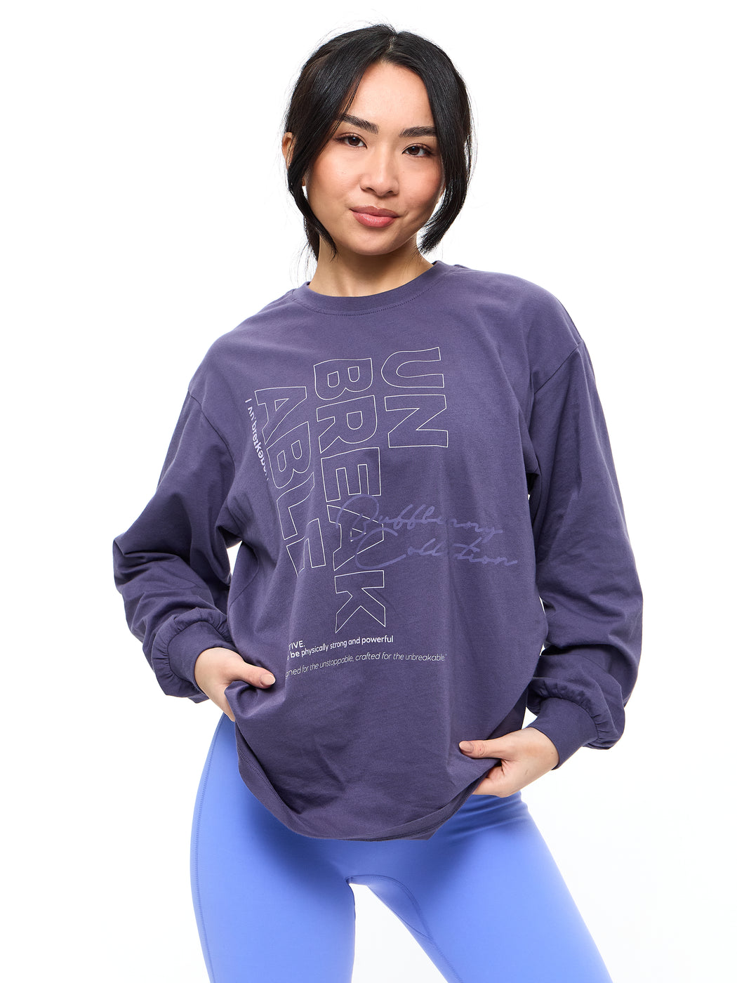 Definition Long Sleeve Tee - Shadow Berry