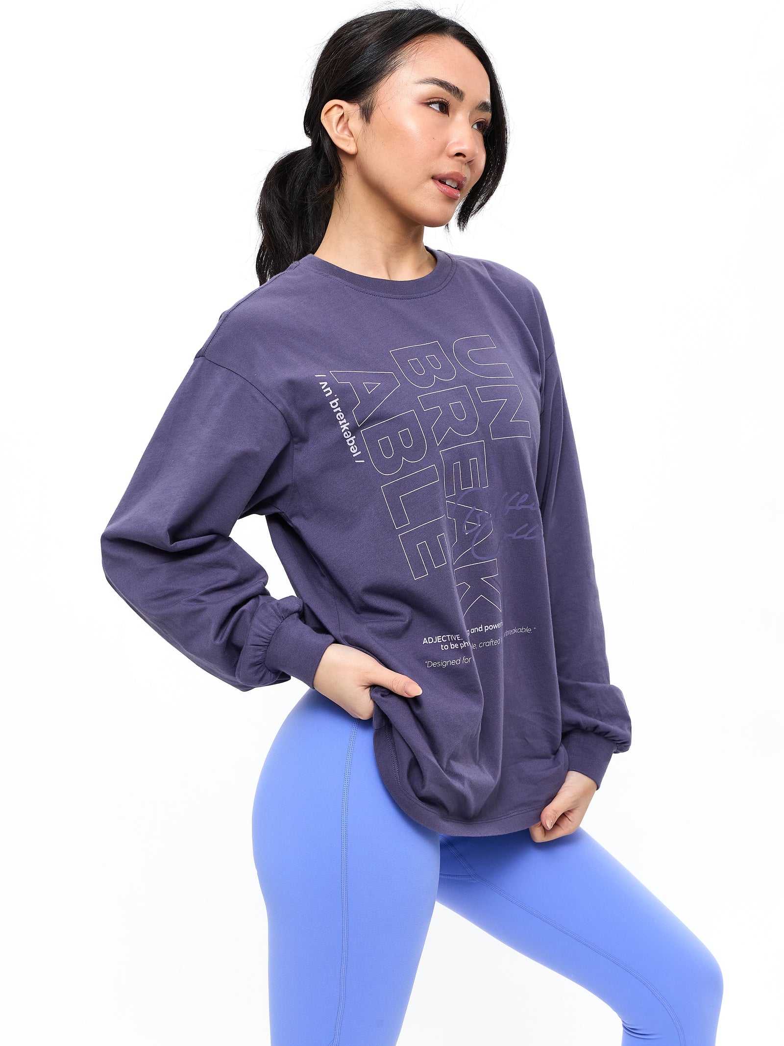 Definition Long Sleeve Tee - Shadow Berry