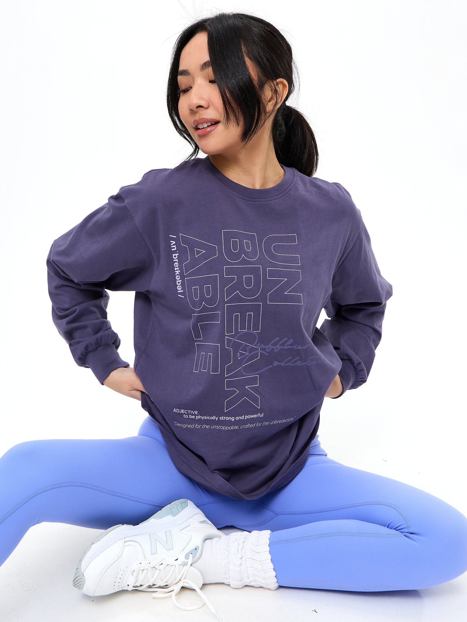 Definition Long Sleeve Tee - Shadow Berry