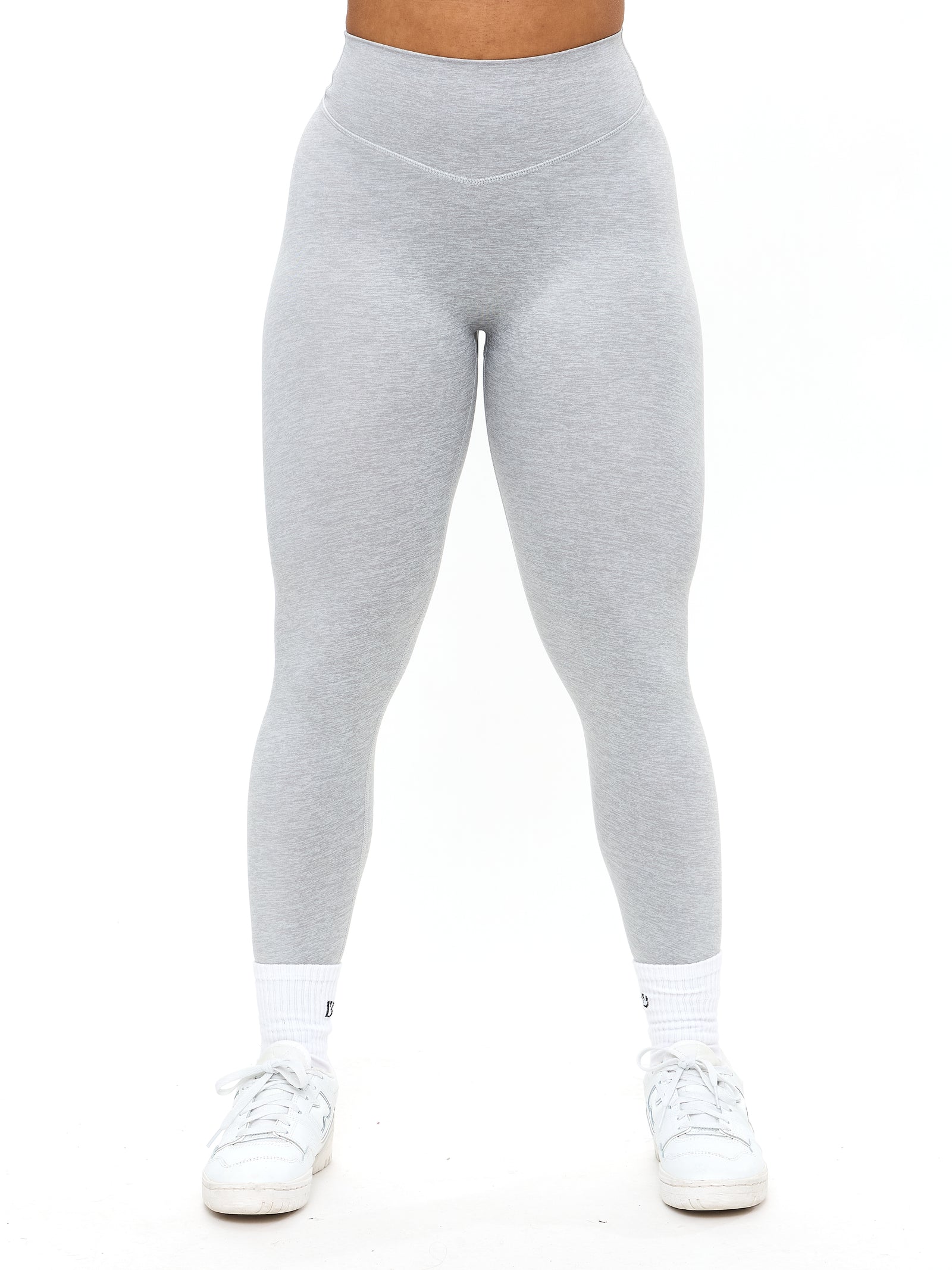 Dream Heathered Legging 26" - Heather Grey