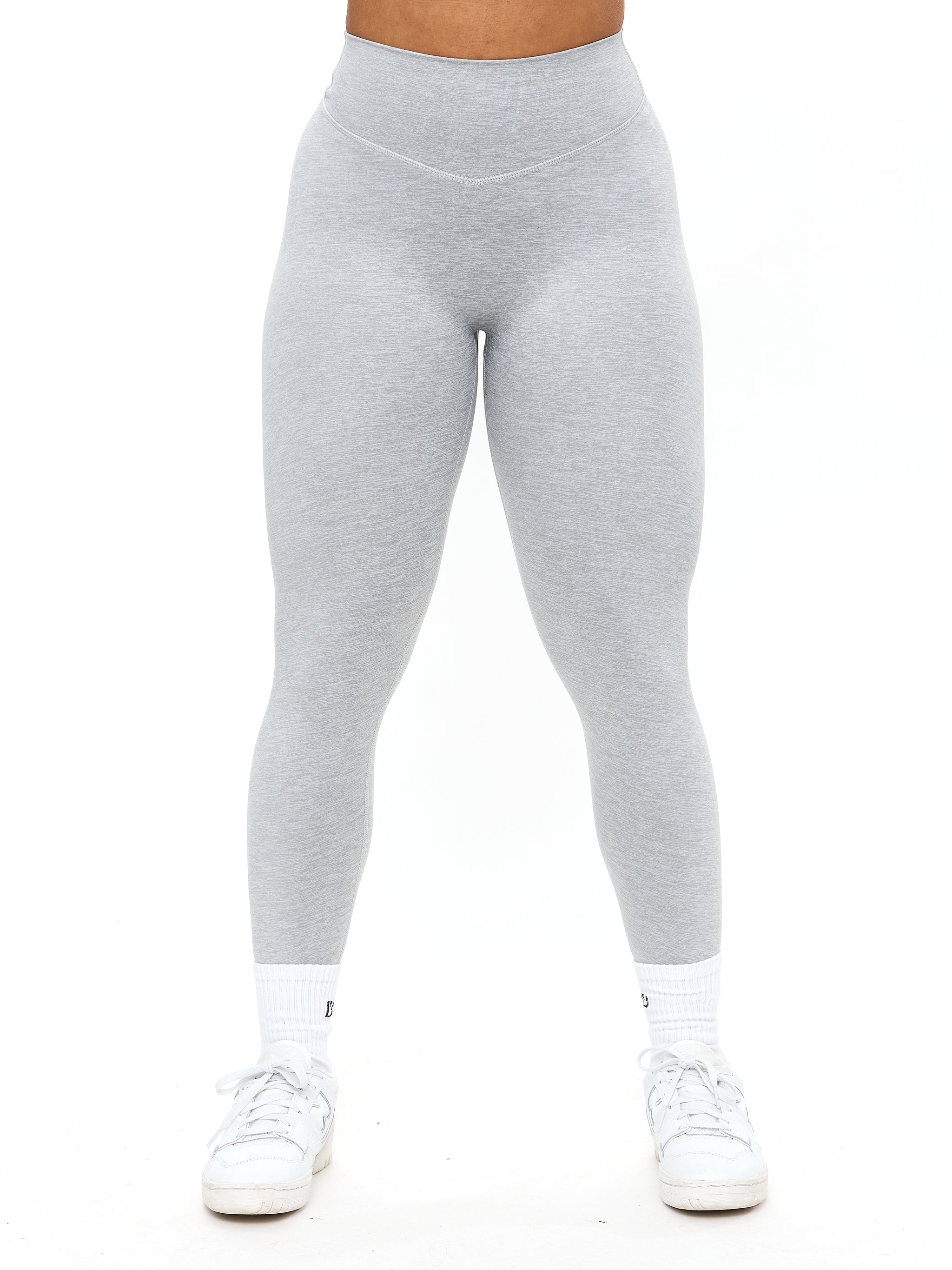 Dream Heathered Legging 26" - Heather Grey