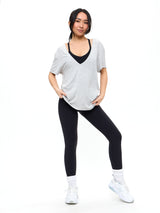 Thumbnail 5 of V Neck Pump Cover - Heather Grey, 5 of 8