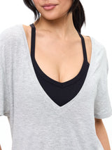 Thumbnail 6 of V Neck Pump Cover - Heather Grey, 6 of 8