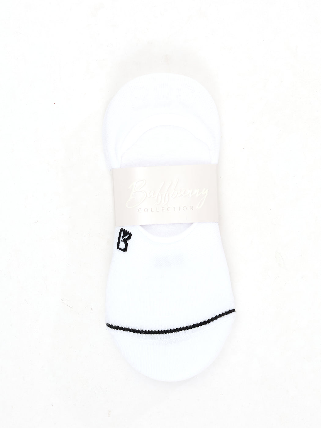 3 Pack No Show Socks - White