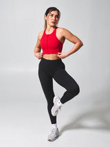 Thumbnail 2 of Wicked Zip Sports Bra - Lipstick Red, 2 of 8