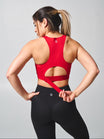 Wicked Zip Sports Bra - Lipstick Red