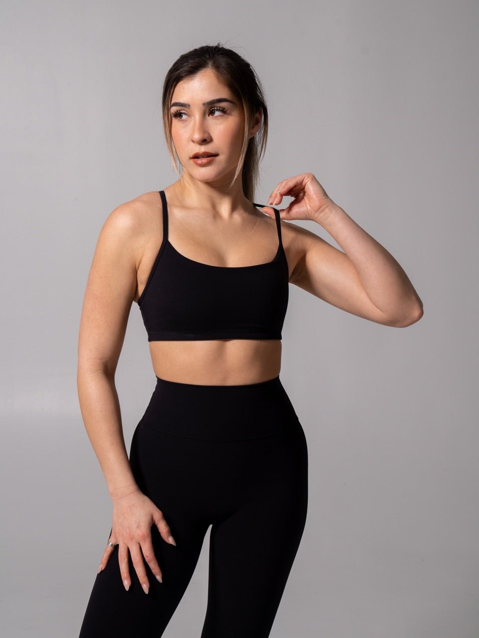 Reversible Sports Bra - Onyx Black and White