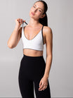 Girlfriend Reversible Sports Bra - Onyx Black and White