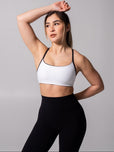Reversible Sports Bra - Onyx Black and White