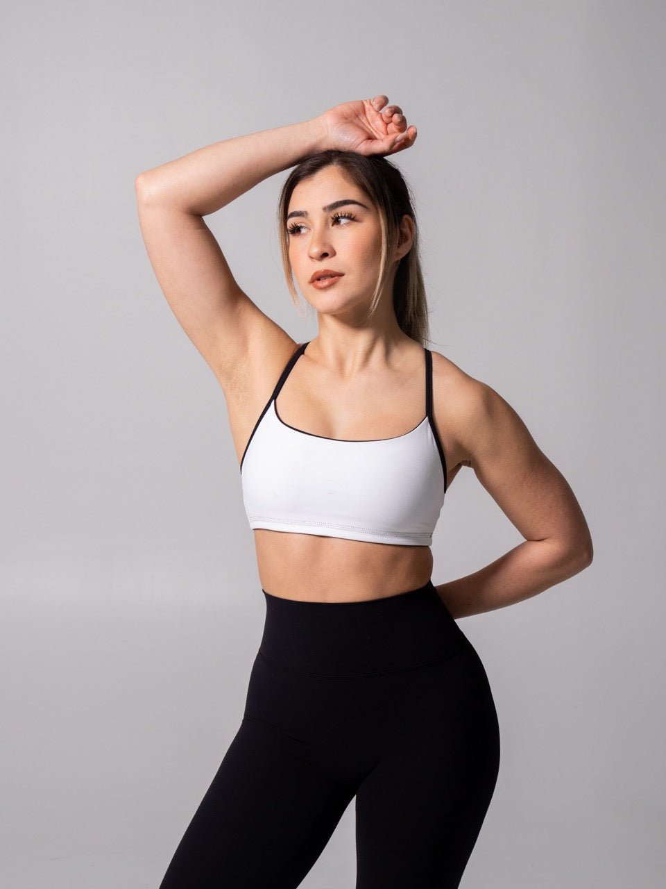Reversible Sports Bra - Onyx Black and White