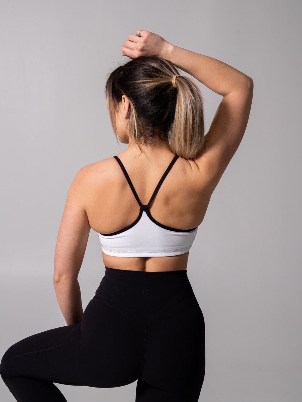 Reversible Sports Bra - Onyx Black and White