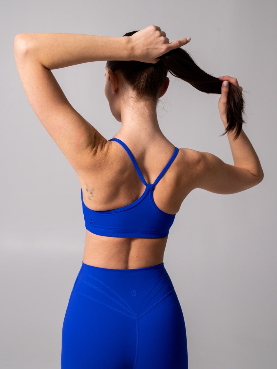 Reversible Sports Bra - Rio Blue and White