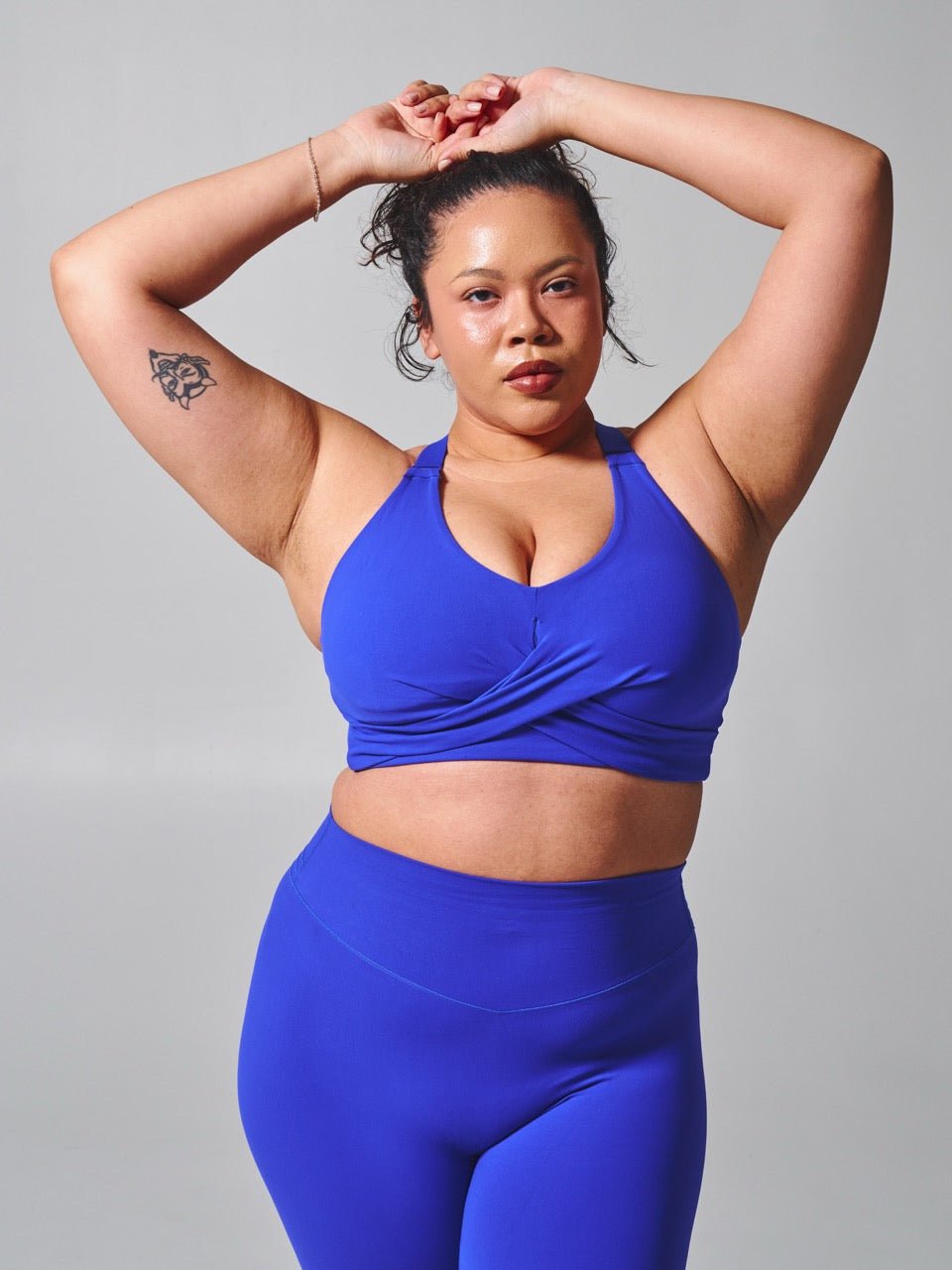 Candy Wrap Sports Bra - Rio Blue