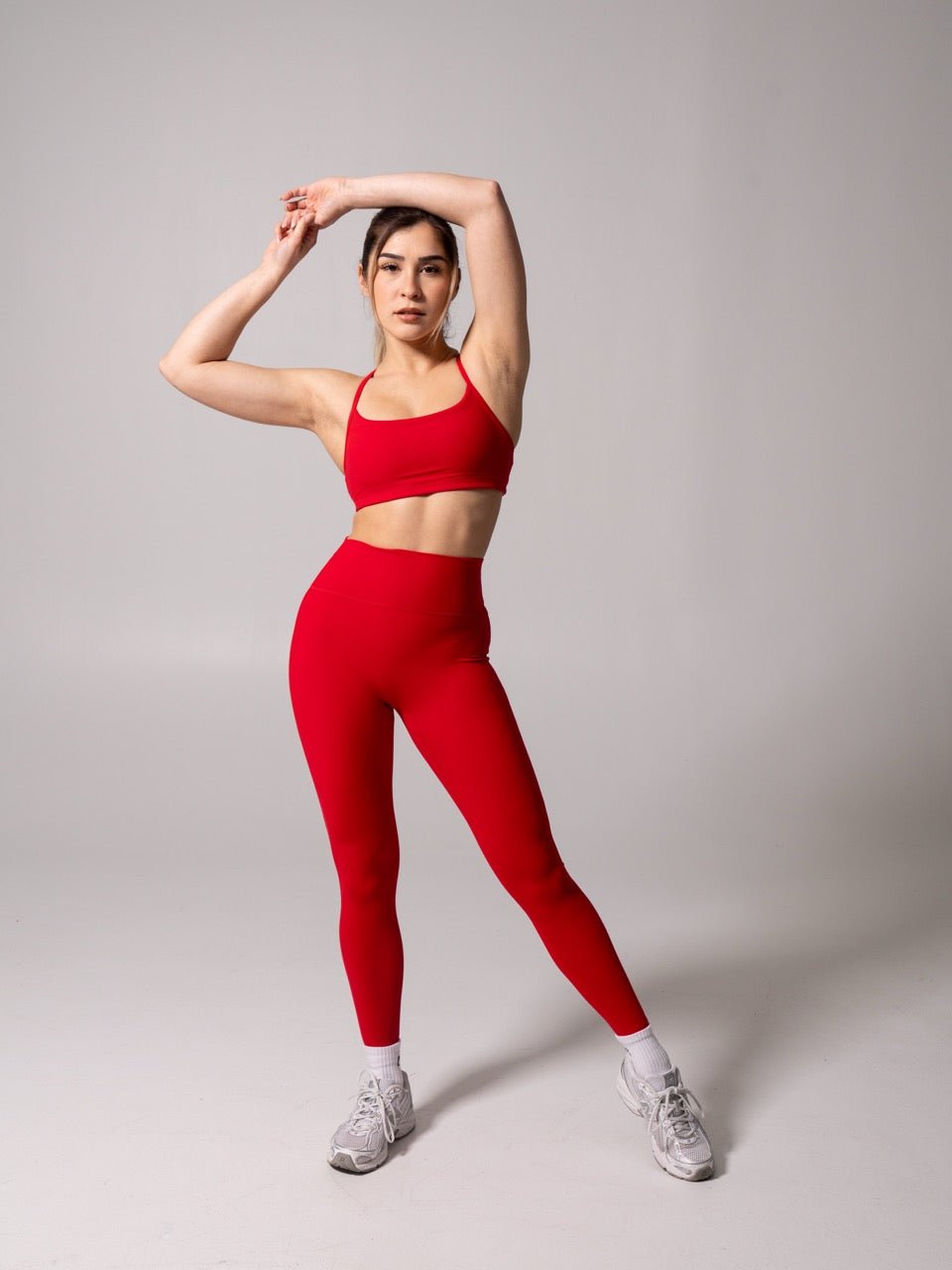 Reversible Sports Bra - Lipstick Red and Miami Vice
