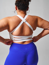 Thumbnail 4 of Candy Wrap Sports Bra - White, 4 of 7