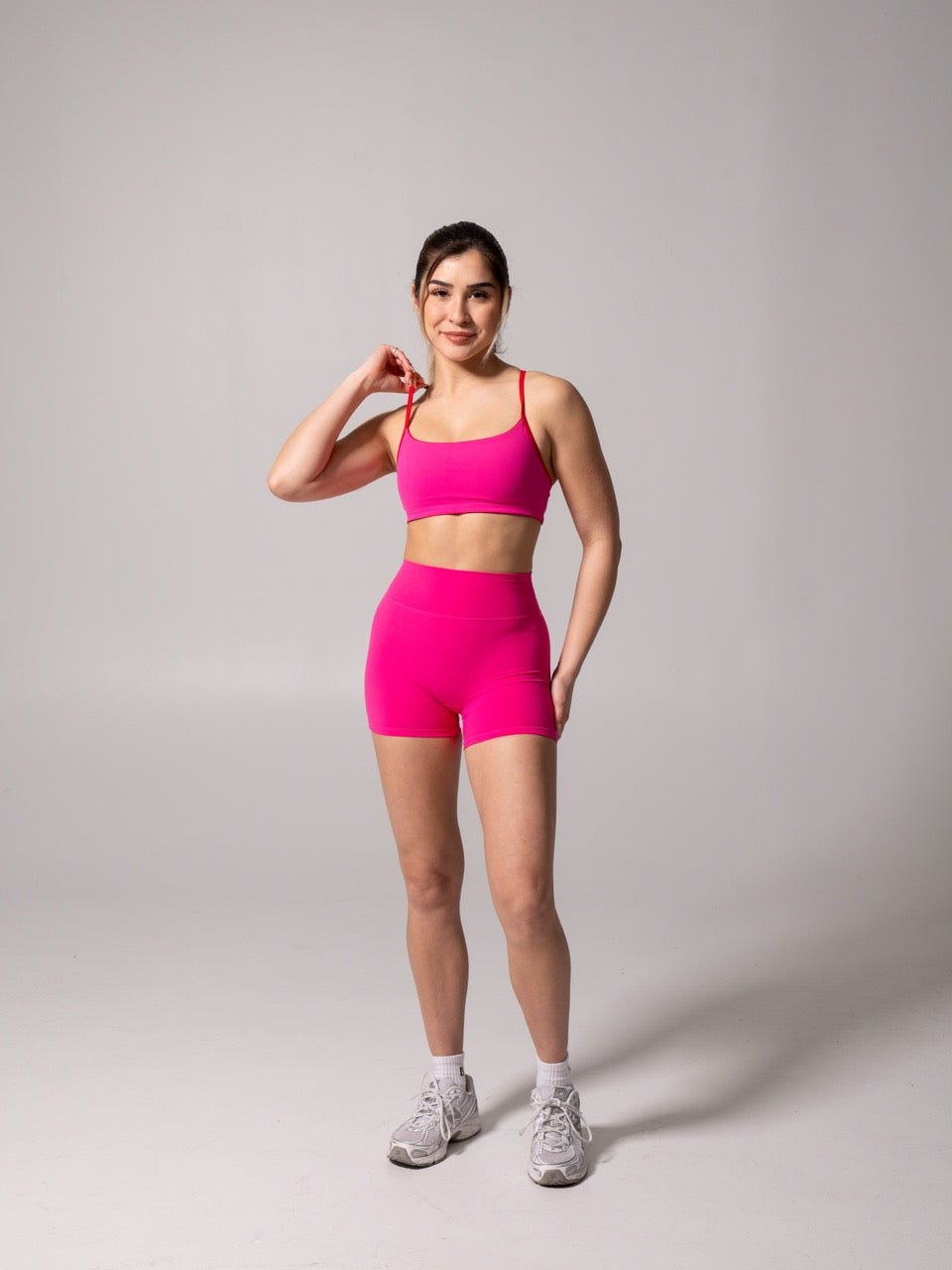 Reversible Sports Bra - Lipstick Red and Miami Vice