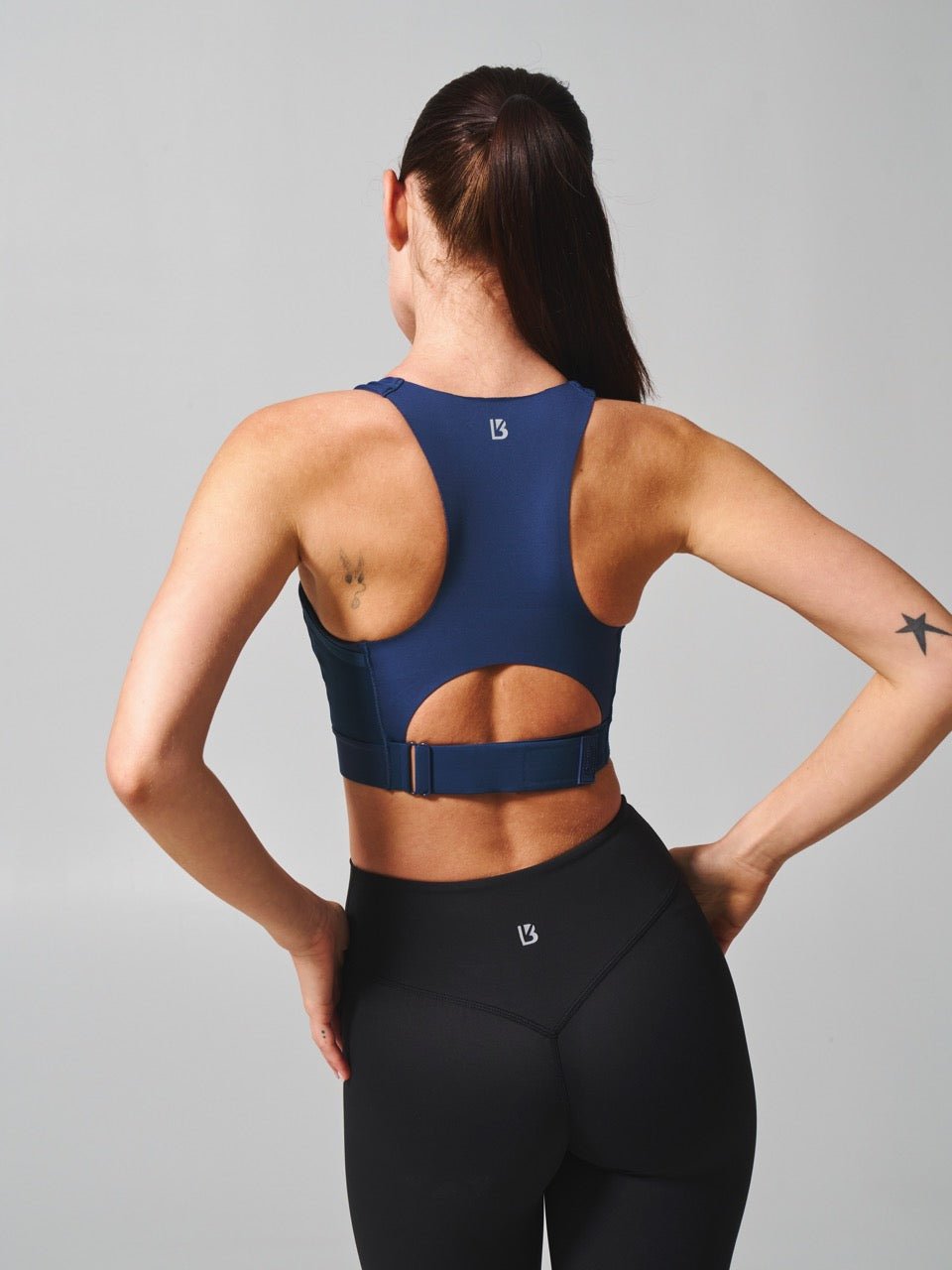 Wicked Zip Sports Bra - Baked Blue