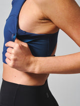 Thumbnail 9 of Wicked Zip Sports Bra - Baked Blue, 9 of 11