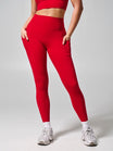 Contour Pocket Legging - Lipstick Red