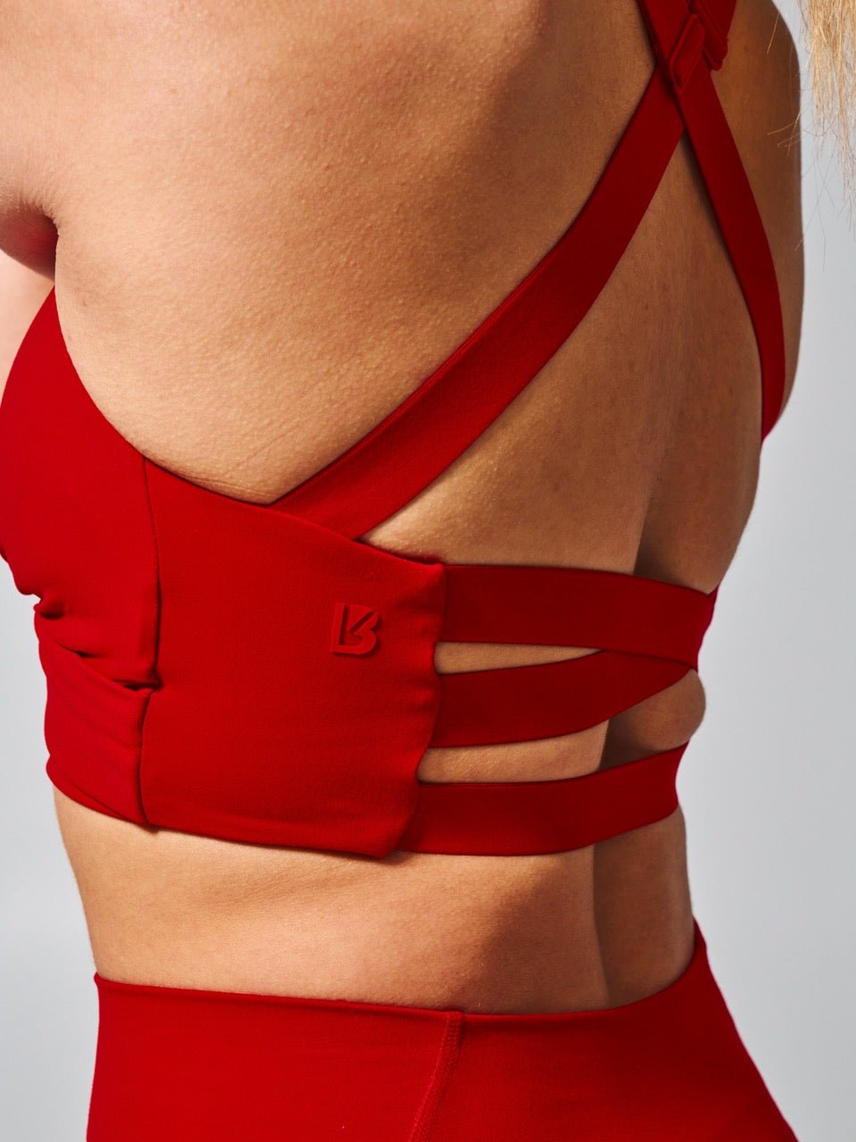 Candy Wrap Sports Bra - Lipstick Red