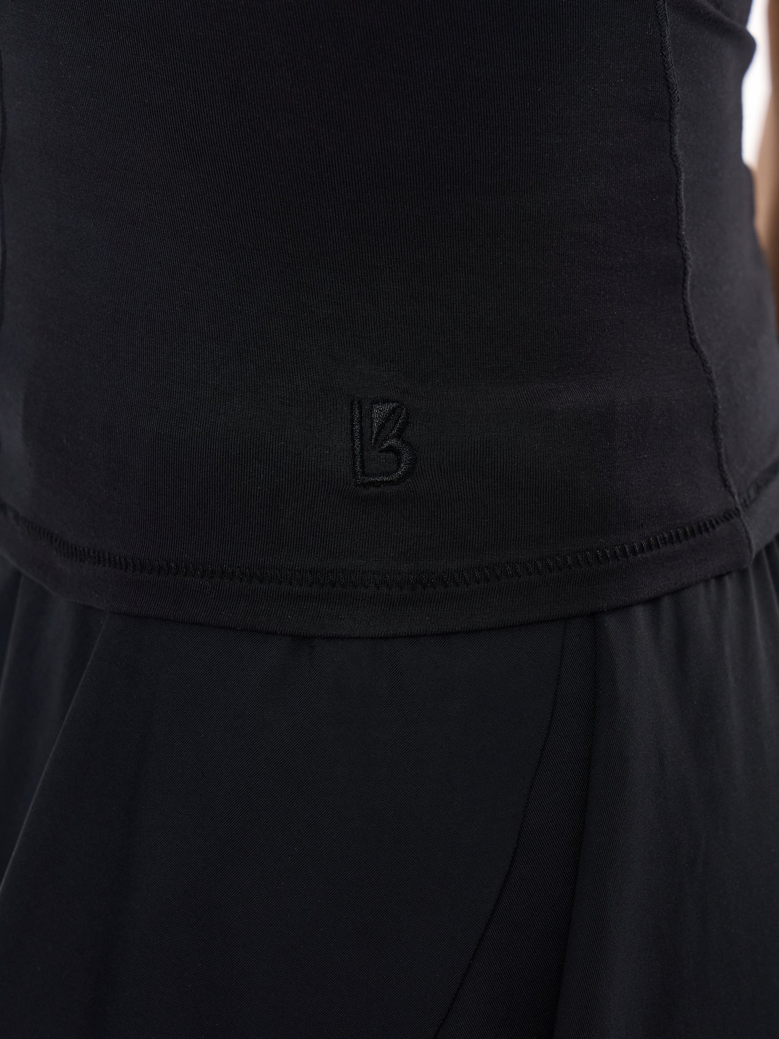 Halo Halter Tank - Onyx Black