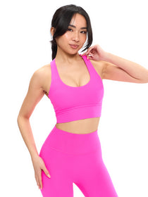 Rosa Sports Bra - Hard Candy