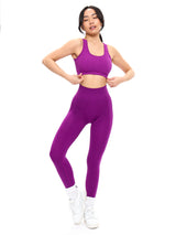Thumbnail 2 of Scoop Seamless Sports Bra - Grape Juice, 2 of 5