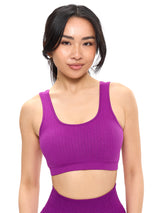 Thumbnail 1 of Scoop Seamless Sports Bra - Grape Juice, 1 of 5