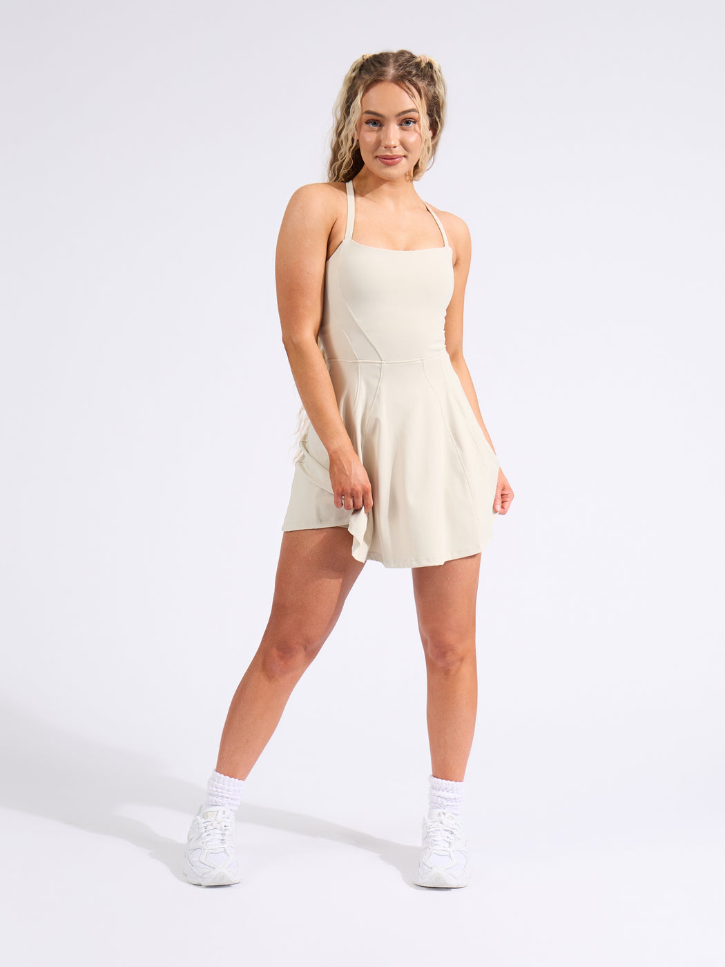 Bend and Snap Dress - Bone