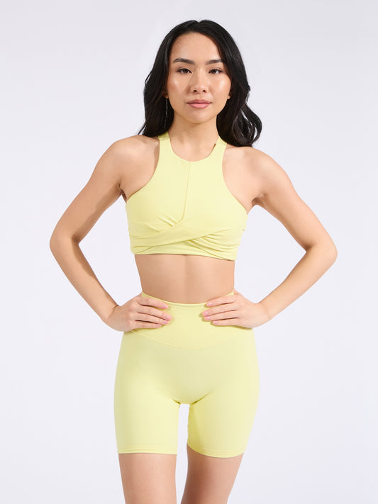 Candy Crew Sports Bra - Afterglow Yellow