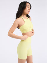 Thumbnail 3 of Candy Crew Sports Bra - Afterglow Yellow, 3 of 6