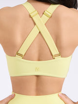 Thumbnail 4 of Candy Crew Sports Bra - Afterglow Yellow, 4 of 6