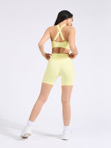 Thumbnail 2 of Candy Crew Sports Bra - Afterglow Yellow, 2 of 6