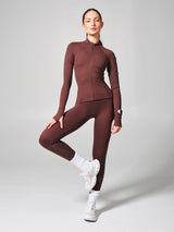 Thumbnail 2 of Elysium Zip Jacket - Espresso, 2 of 8