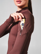 Thumbnail 6 of Elysium Zip Jacket - Espresso, 6 of 8