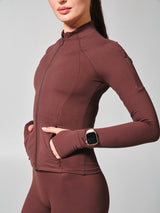 Thumbnail 7 of Elysium Zip Jacket - Espresso, 7 of 8